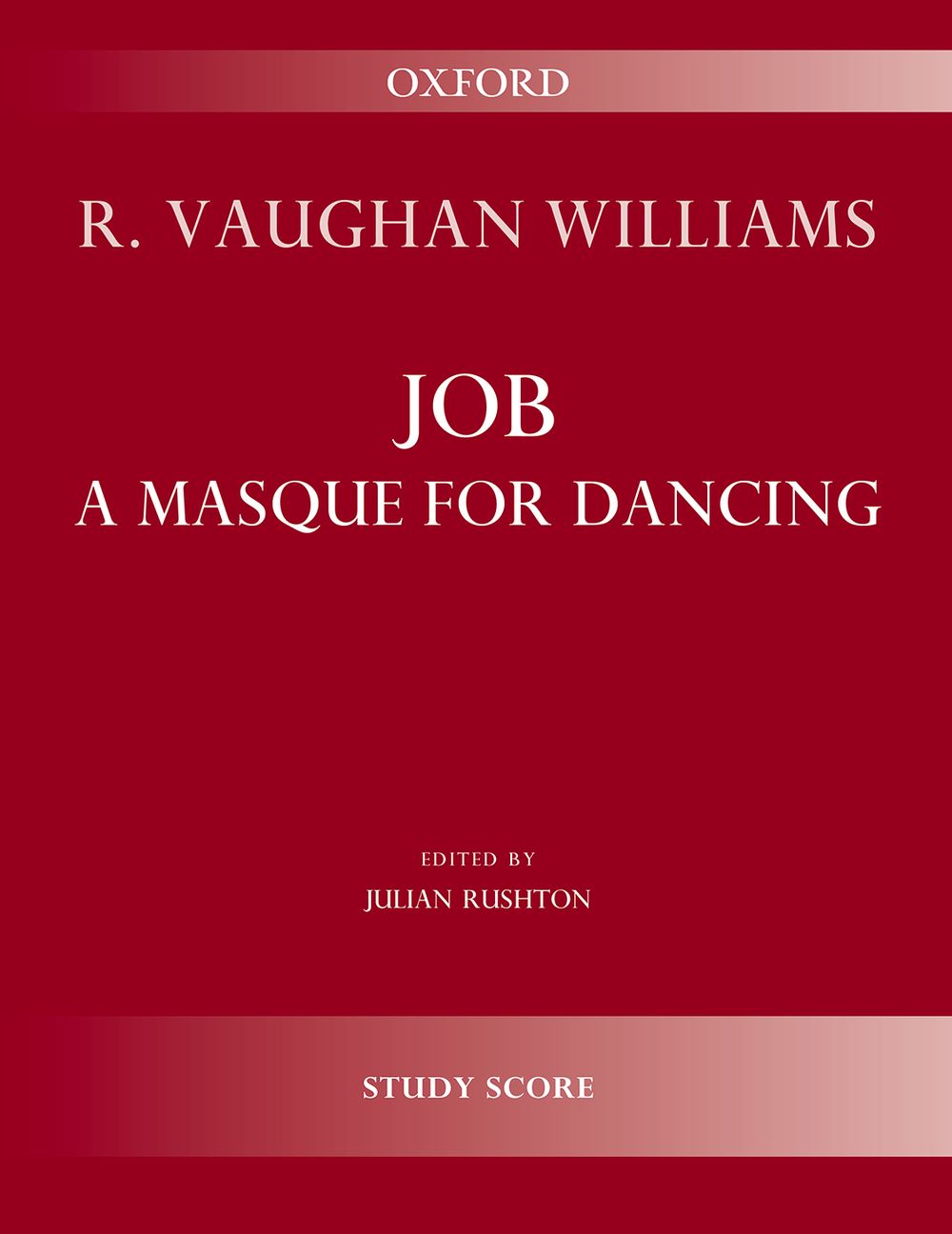 Ralph Vaughan Williams: Job  A Masque For Dancing: Orchestra: Study Score