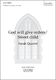Sarah Quartel: God will give orders/Sweet Child: Mixed Choir: Vocal Score
