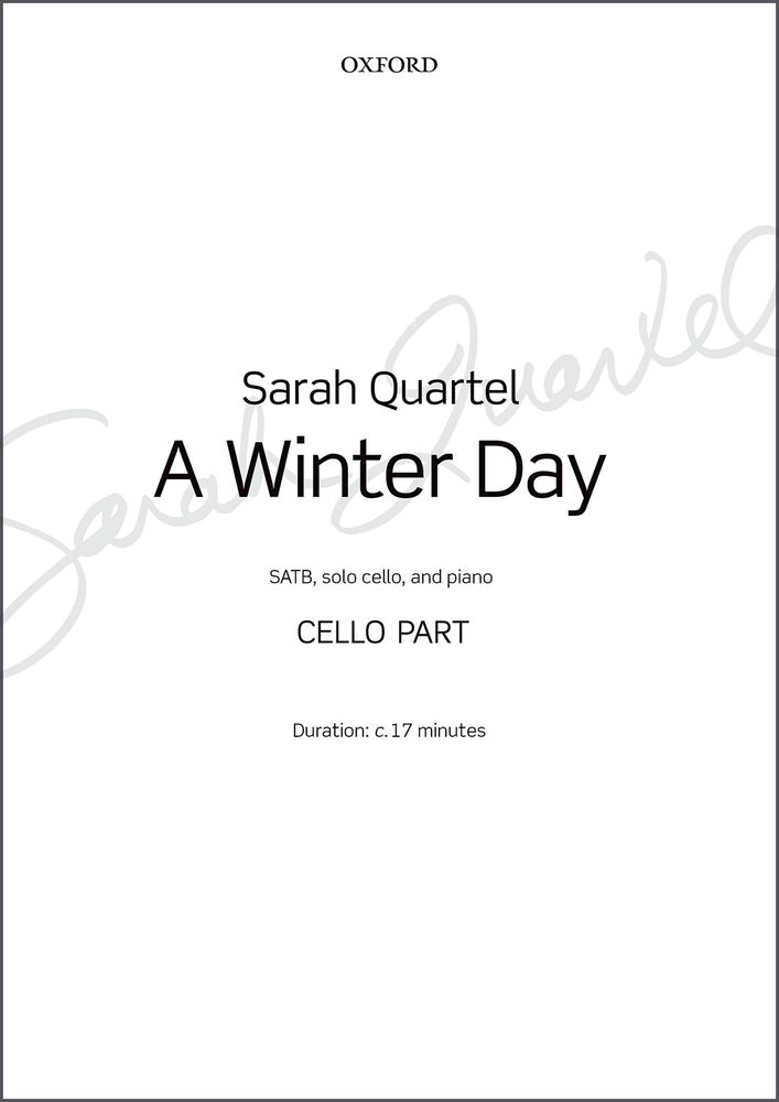 Sarah Quartel: A Winter Day: Orchestra: Part
