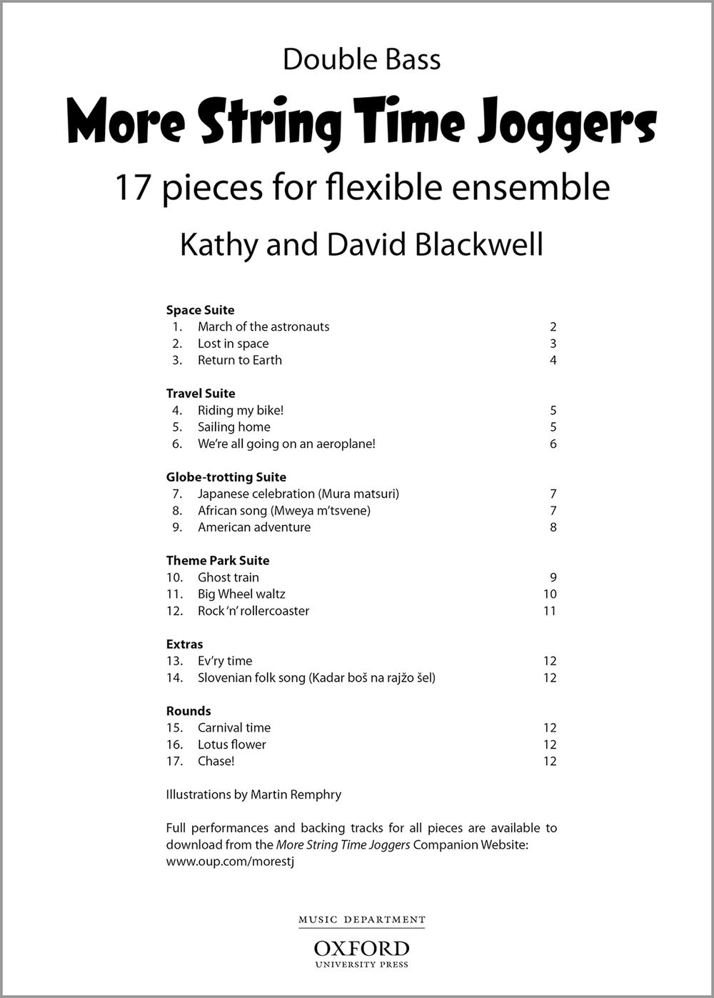 Kathy Blackwell David Blackwell: More String Time Joggers: String Ensemble: Part