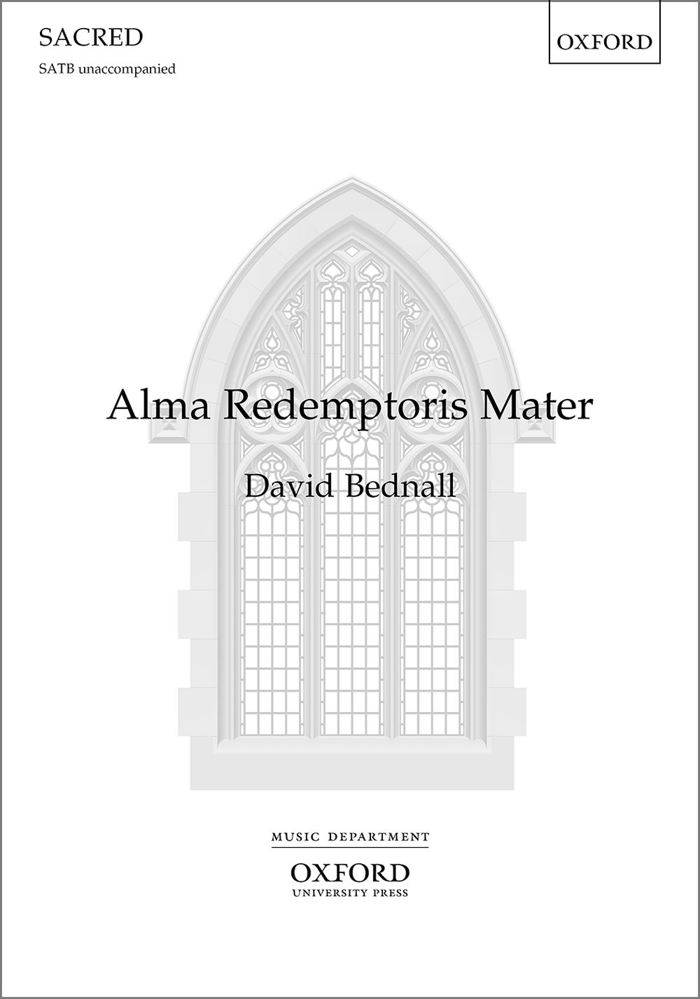 David Bednall: Alma Redemptoris Mater: Vocal Score
