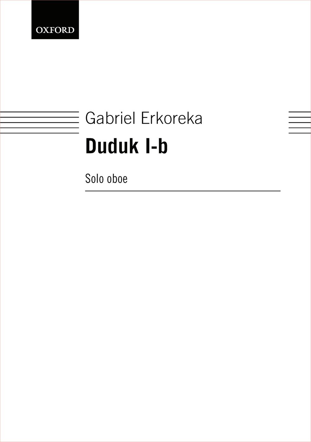Duduk I-b: Oboe: Instrumental Work