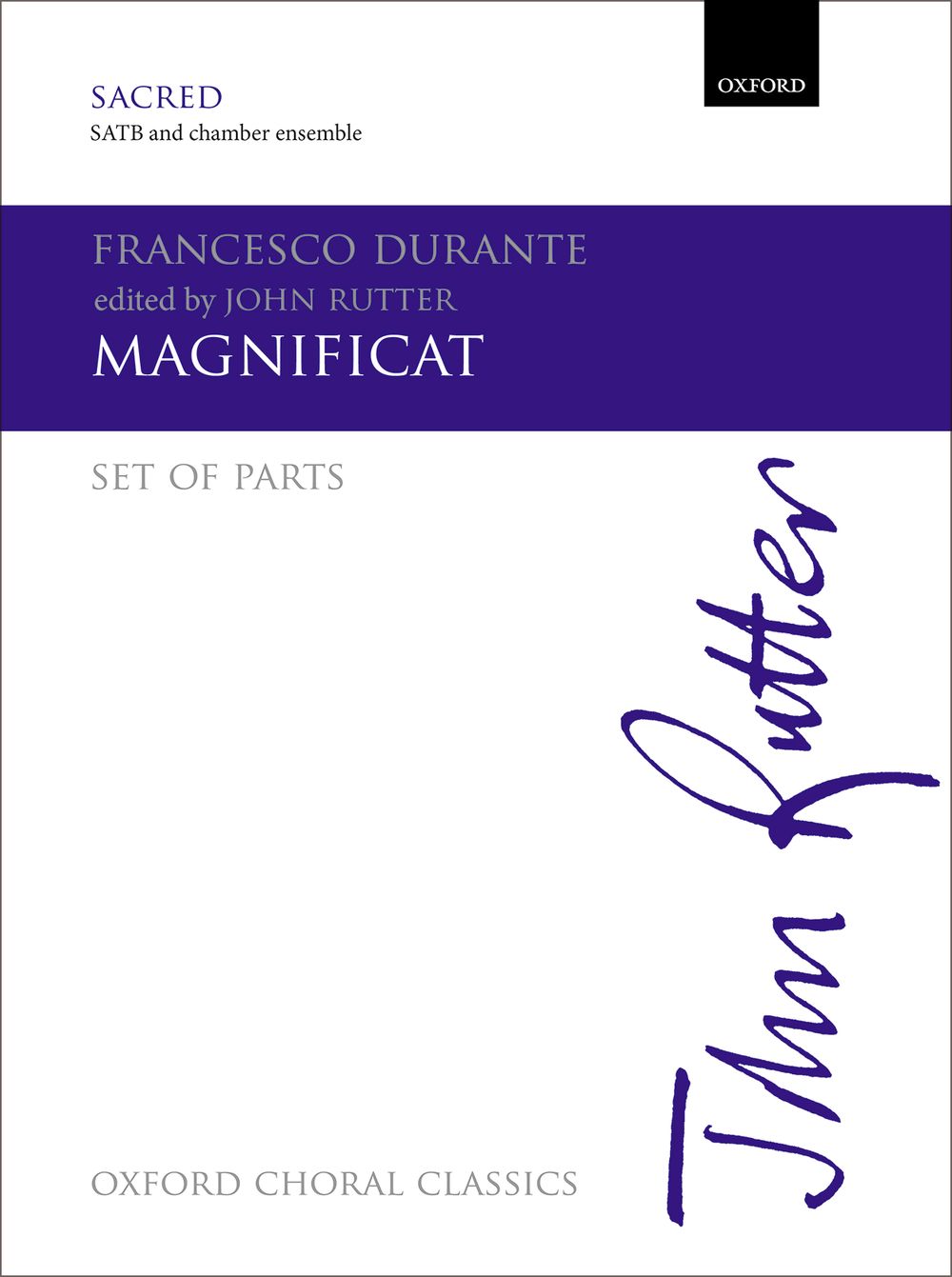 Francesco Durante: Magnificat: SATB: Parts
