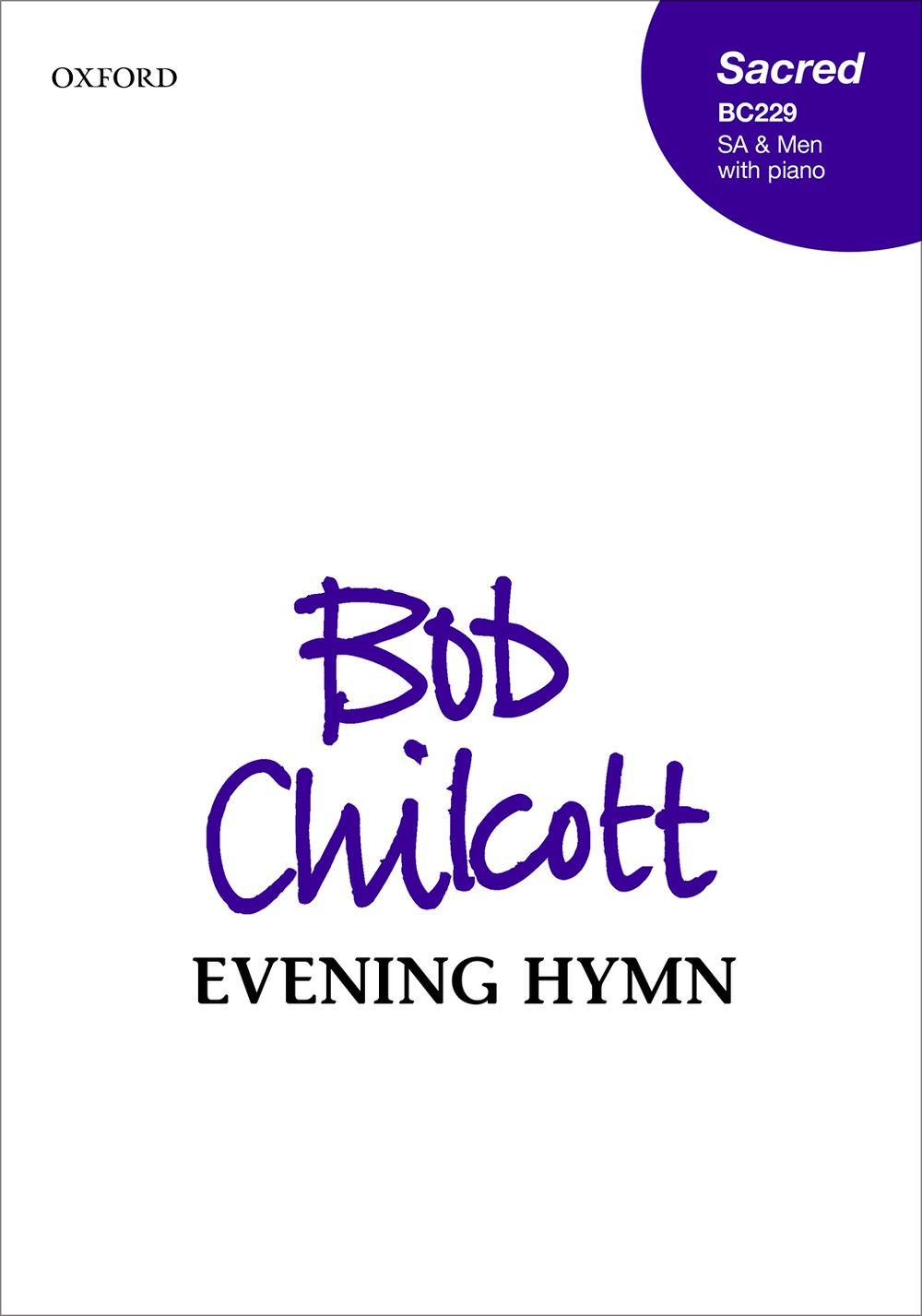 Bob Chilcott: Evening Hymn: SAB: Vocal Score