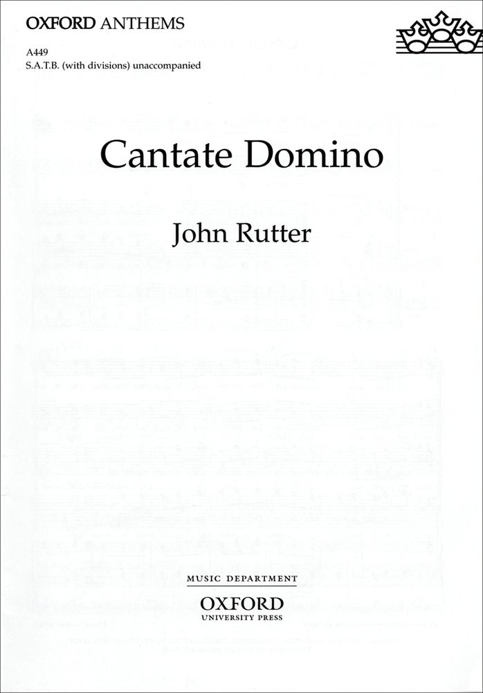 John Rutter: Cantate Domino: Mixed Choir: Vocal Score