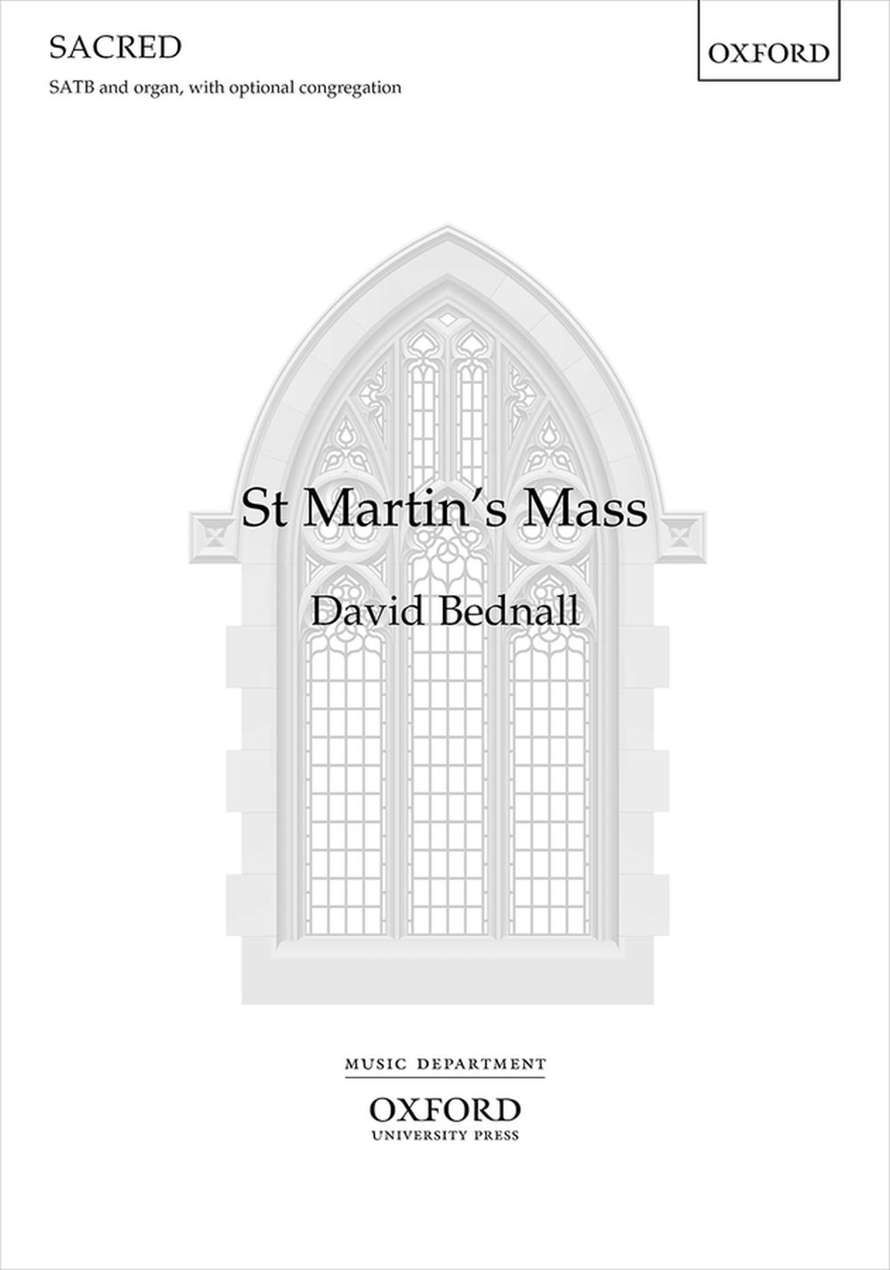 David Bednall: St Martin's Mass: SATB: Vocal Score