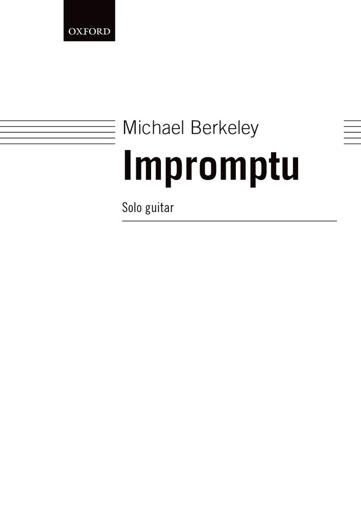 Michael Berkeley: Impromptu: Guitar: Instrumental Work