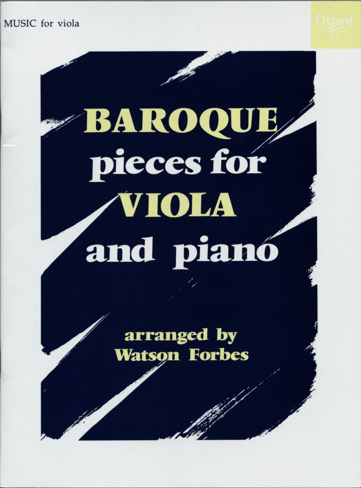 Baroque Pieces for Viola and Piano: Viola: Instrumental Album