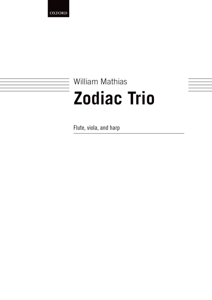 William Mathias: Zodiac Trio: Score and Parts