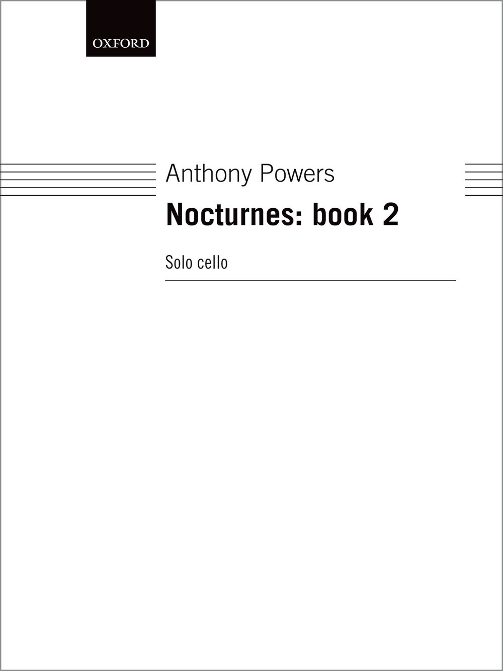 Anthony Powers: Nocturnes: Book 2: Cello: Instrumental Work