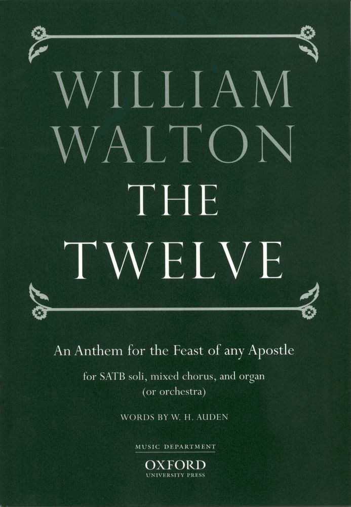 William Walton: The Twelve: Mixed Choir: Vocal Score