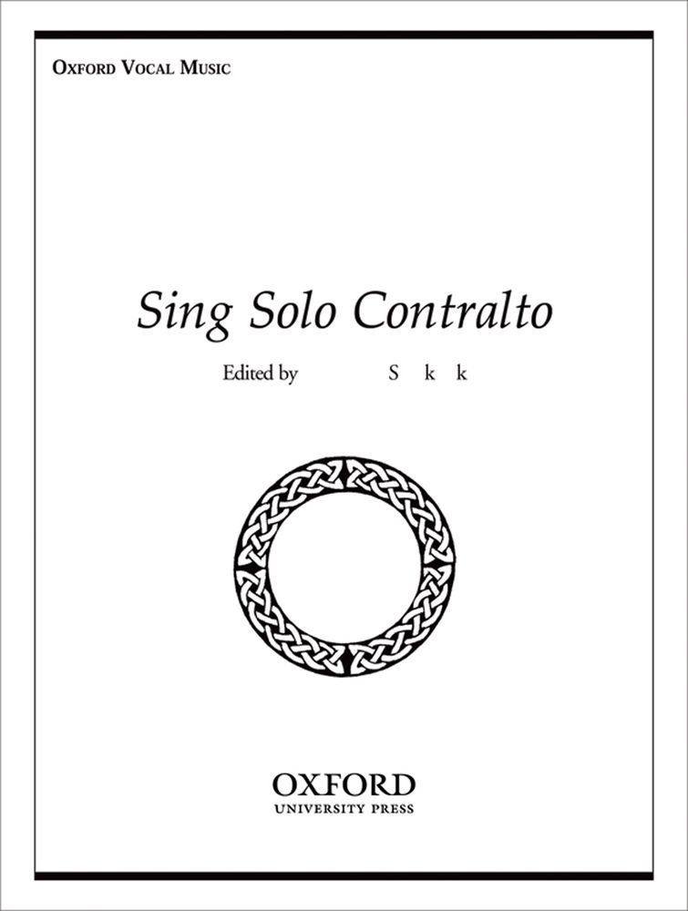 Constance Shacklock: Sing Solo Contralto: Alto: Vocal Album