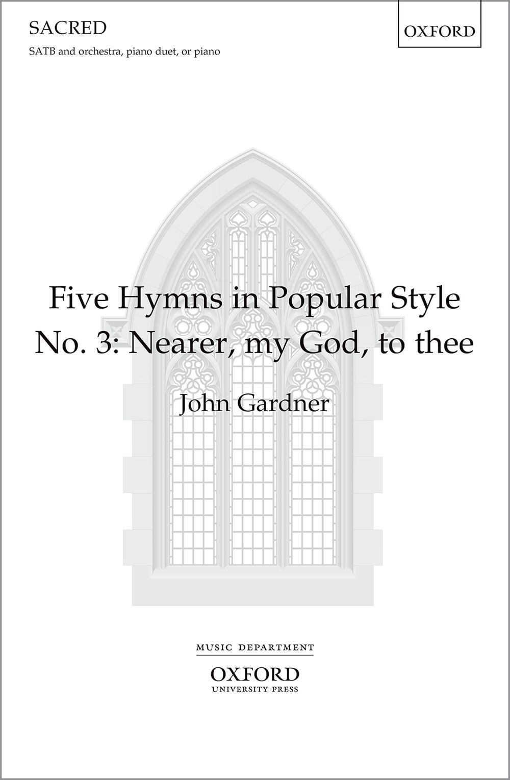John Gardner: Nearer  my God  to thee: Mixed Choir: Vocal Score