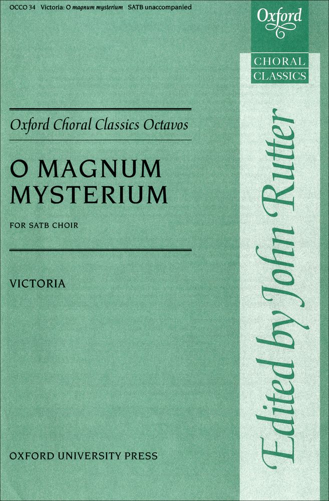 Tomás Luis de Victoria: O magnum mysterium: Mixed Choir: Vocal Score