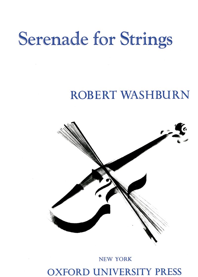 Robert Washburn: Serenade for Strings: String Ensemble: Score
