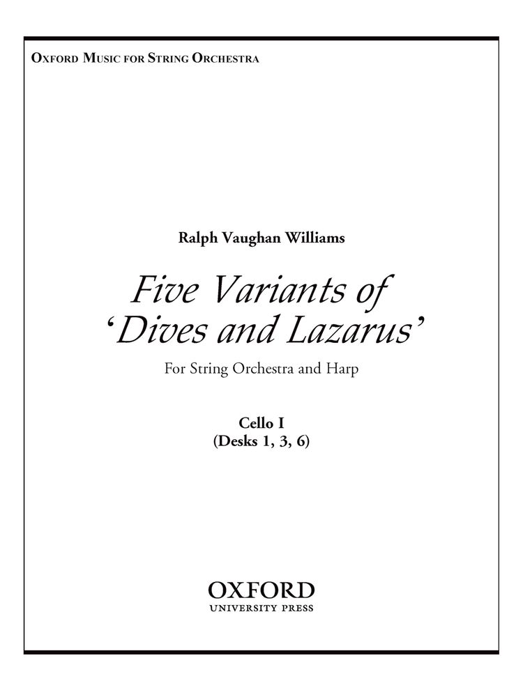 Ralph Vaughan Williams: Five Variants On 'Dives And Lazarus': String Ensemble: