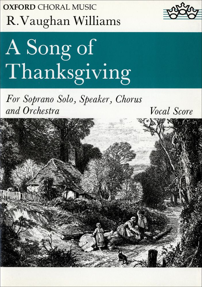 Ralph Vaughan Williams: A Song Of Thanksgiving: Mixed Choir: Vocal Score