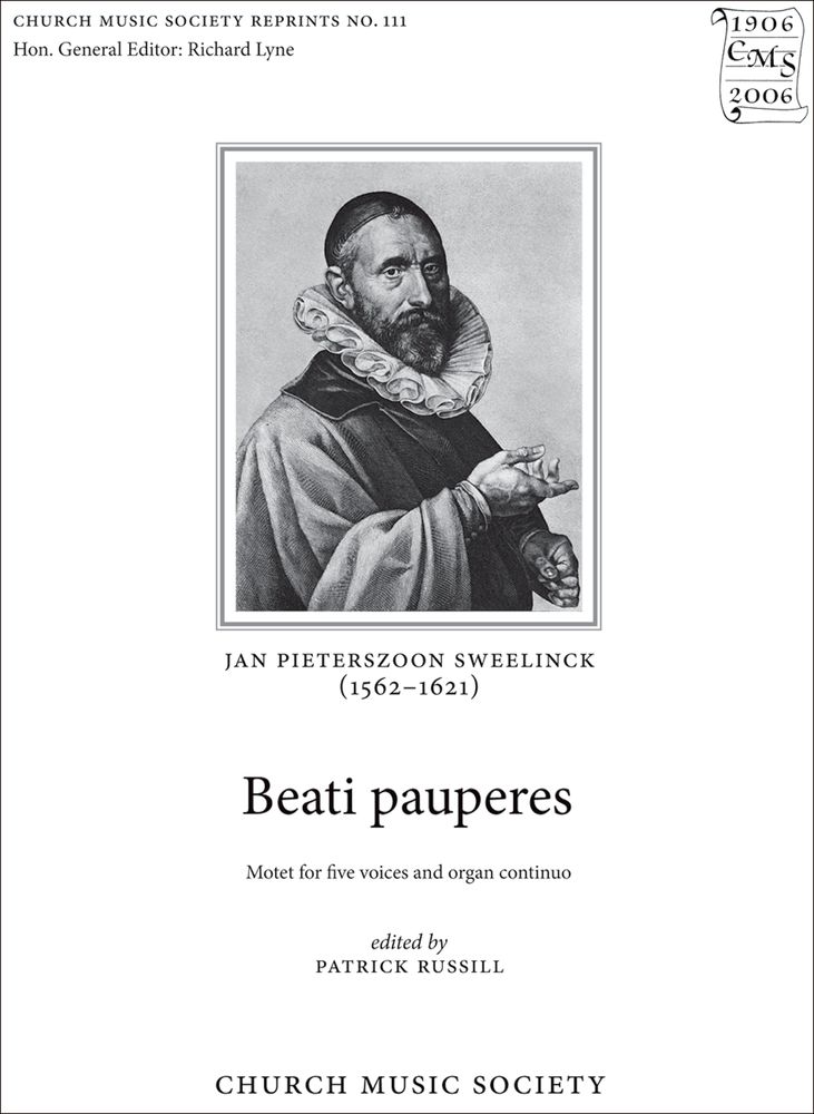 Jan Pieterszoon Sweelinck: Beati pauperes: Mixed Choir: Vocal Score