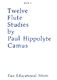 Paul Hippolyte Camus: Twelve Studies: Flute: Study