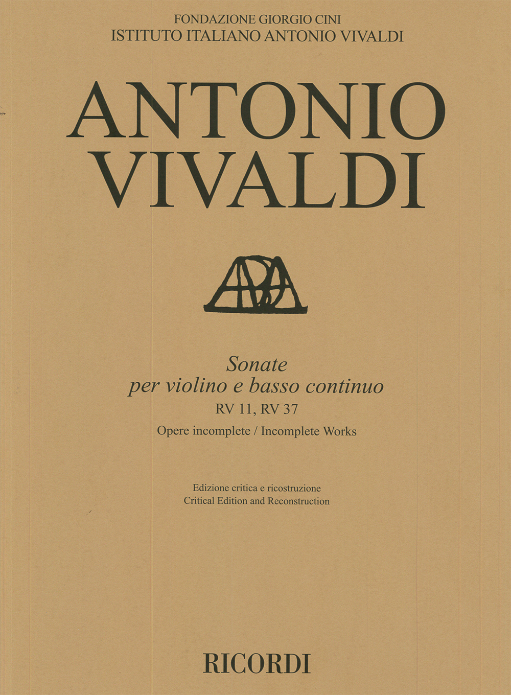 Antonio Vivaldi: Sonate per violino e basso continuo RV 11  RV 37: Violin