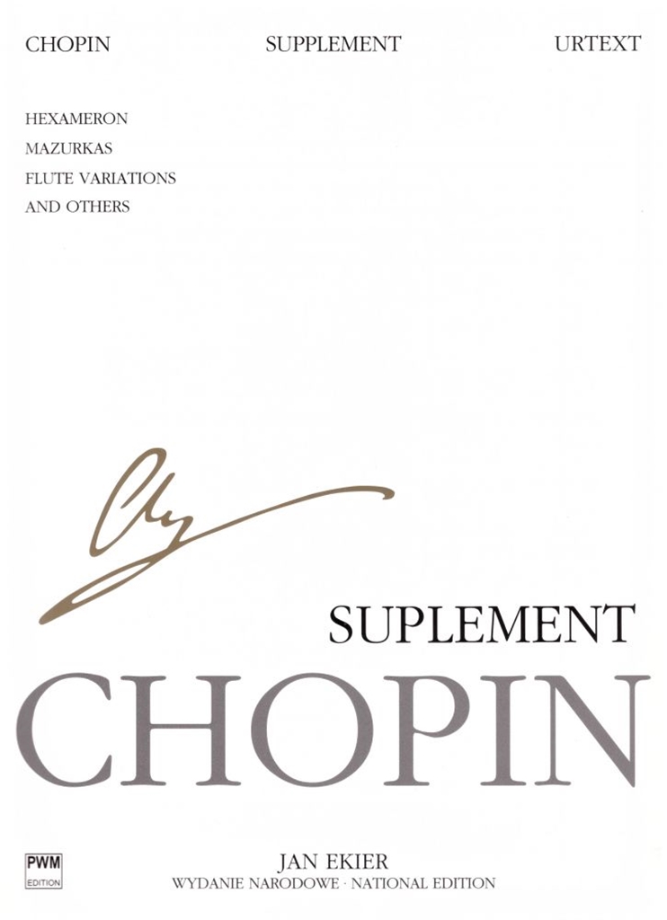 Frédéric Chopin: Suplement WN vol. 37 B: Piano: Study Score