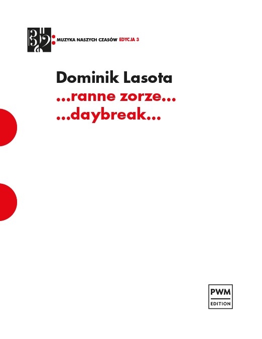 D. Lasota: Daybreak: Chamber Ensemble: Score & Parts