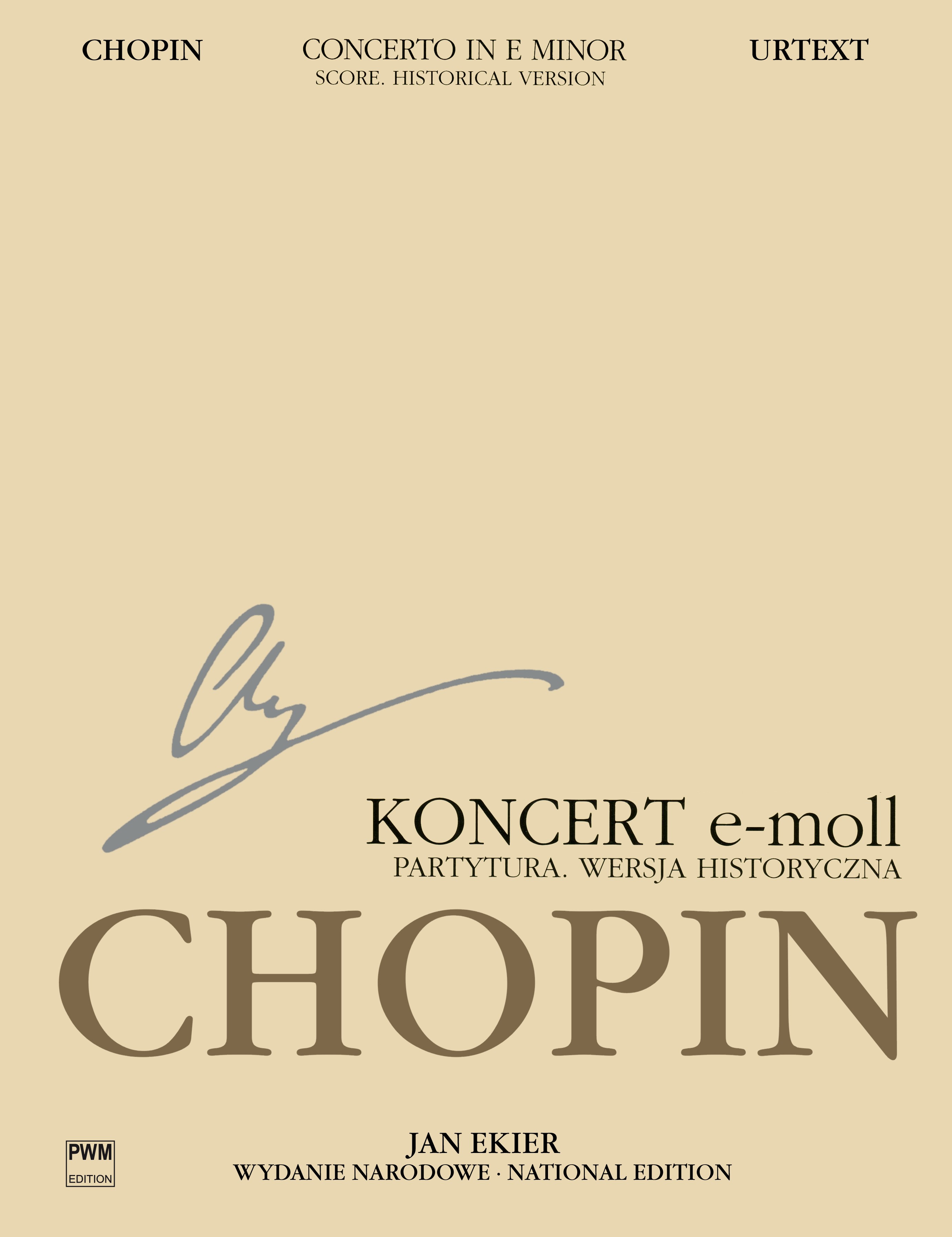 Frédéric Chopin: Concerto In E Minor Op. 11: Piano: Score