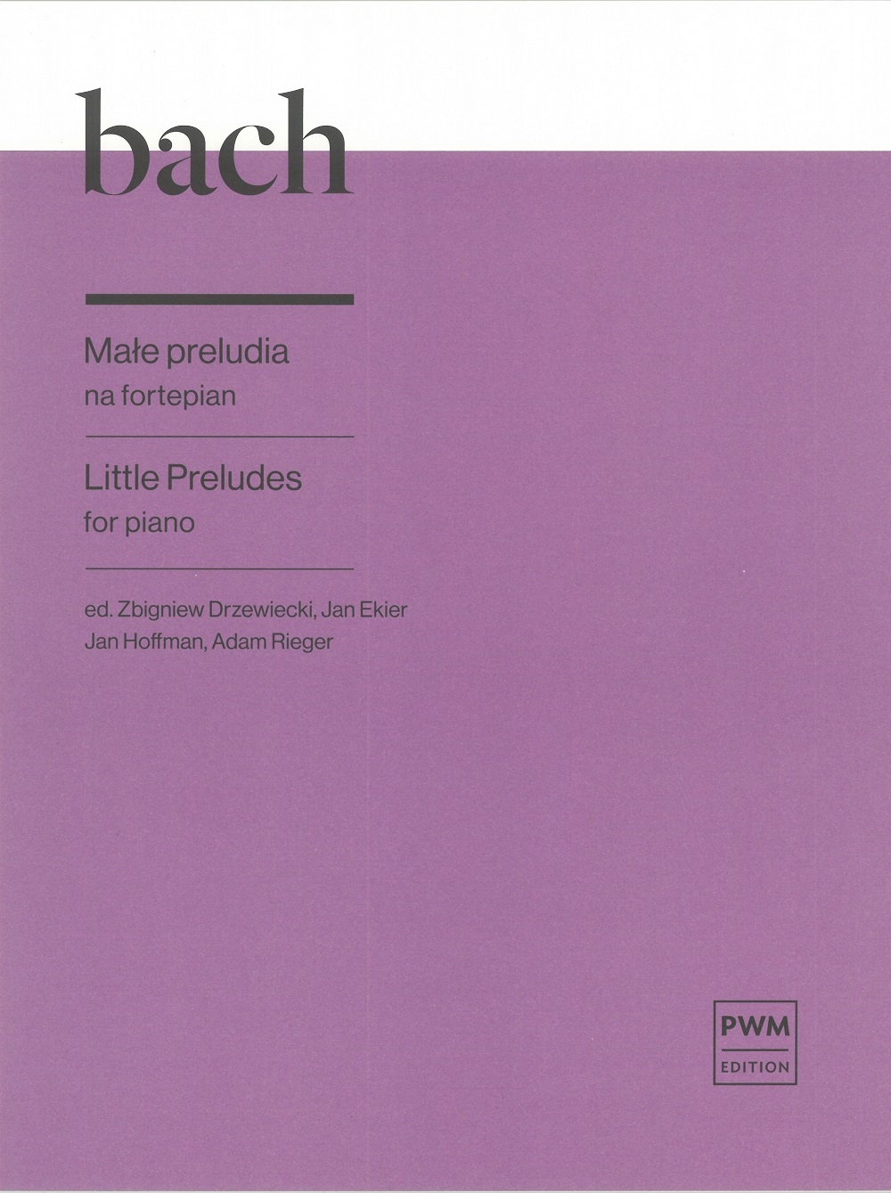 Johann Sebastian Bach: Little Preludes: Piano: Instrumental Album