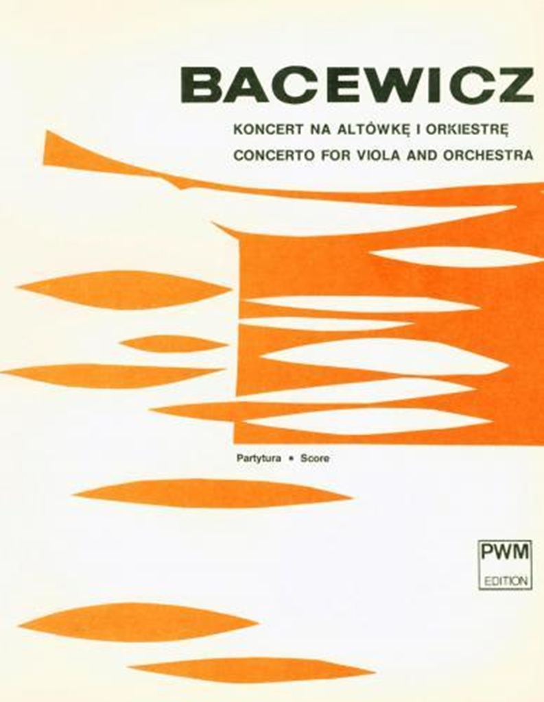 Grazyna Bacewicz: Concerto for Viola and Orchestra: String Ensemble: Score