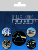 Official Badge Set 5 Pack Pink Floyd: Clothing