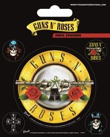 Official Vinyl Sticker Set 5 Pack Guns N Roses: Stationery