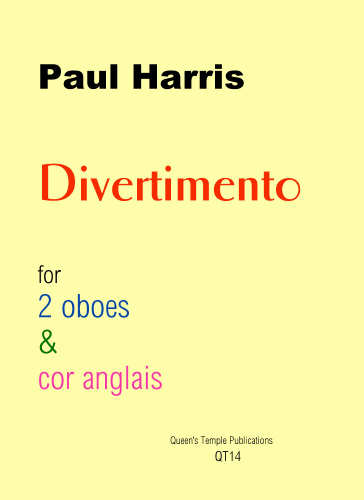 Harris: Divertimento: Oboe Duet: Score and Parts