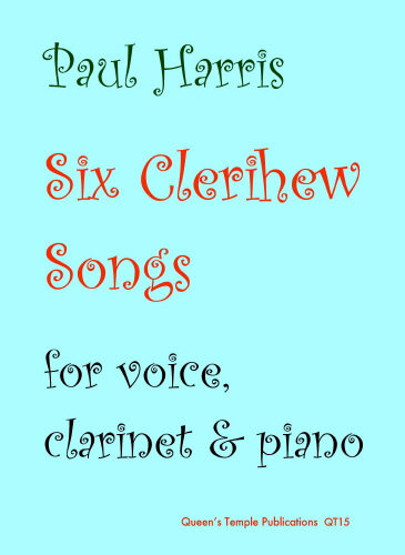 Harris: 6 Clerihew Songs: Clarinet: Vocal Album