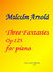 M. Arnold: 3 Fantasies: Piano: Instrumental Album