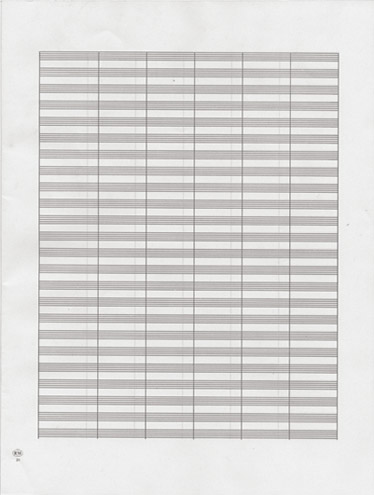 Carta da Musica (Cuadernillo  Papier  Musique): Manuscript