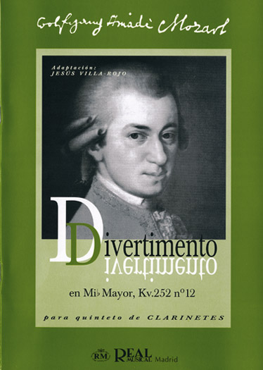 Divertimento en Mib Mayor KV252 No.2: Clarinet Ensemble: Score and Parts