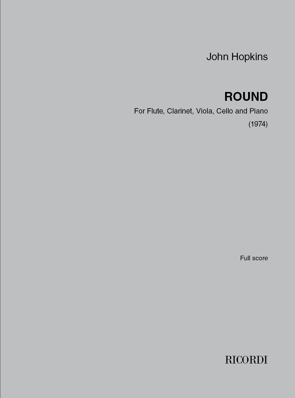 John Hopkins: Round: Ensemble: Score