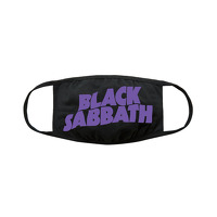 Black Sabbath Wavy Logo Face Covering: Clothing