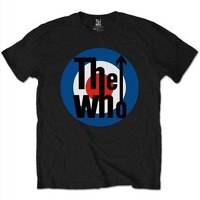 The Who Target Classic Black Mens T Shirt Large: Clothing