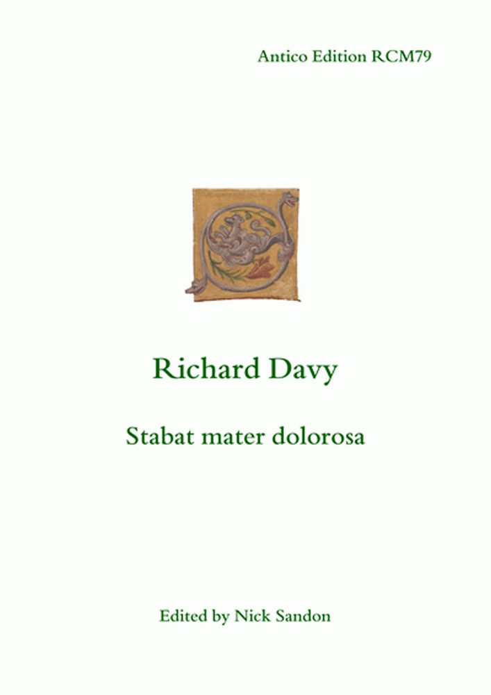 Richard Davy: Stabat Mater Dolorosa: Mixed Choir: Vocal Score