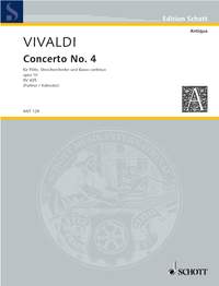 Antonio Vivaldi: Concerto No. 4 G major op. 10/4 RV 435/PV 104: Flute: Score