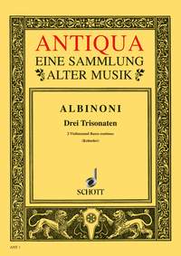 Tomaso Albinoni: Three Triosonatas op. 1/10-12: Violin: Score