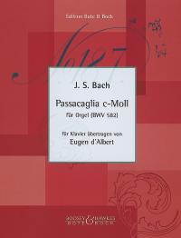 Johann Sebastian Bach: Passacaglia C-Moll BWV 582: Piano: Instrumental Work