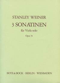 Stanley Weiner: Three Sonatinas op. 70: Viola