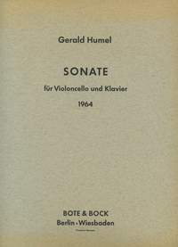 Gerald Humel: Sonata: Cello