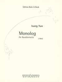 Isang Yun: Monolog: Bass Clarinet: Instrumental Work