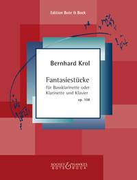 Bernhard Krol: Fantasy Piece op. 108: Bass Clarinet: Score