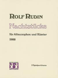 Rolf Rudin: Night piece: Alto Saxophone: Score