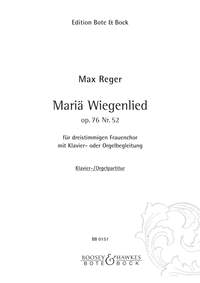 Max Reger: Maria Wiegenlied op. 76/52: SSA: Vocal Score