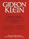 Gideon Klein: Two Madrigals: SATB